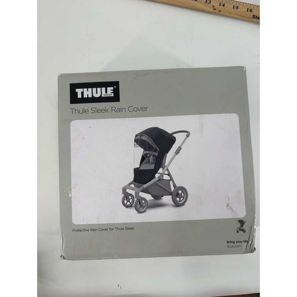 Thule Sleek Rain Cover Protective Stroller Weather Shield Clear 11000324 New